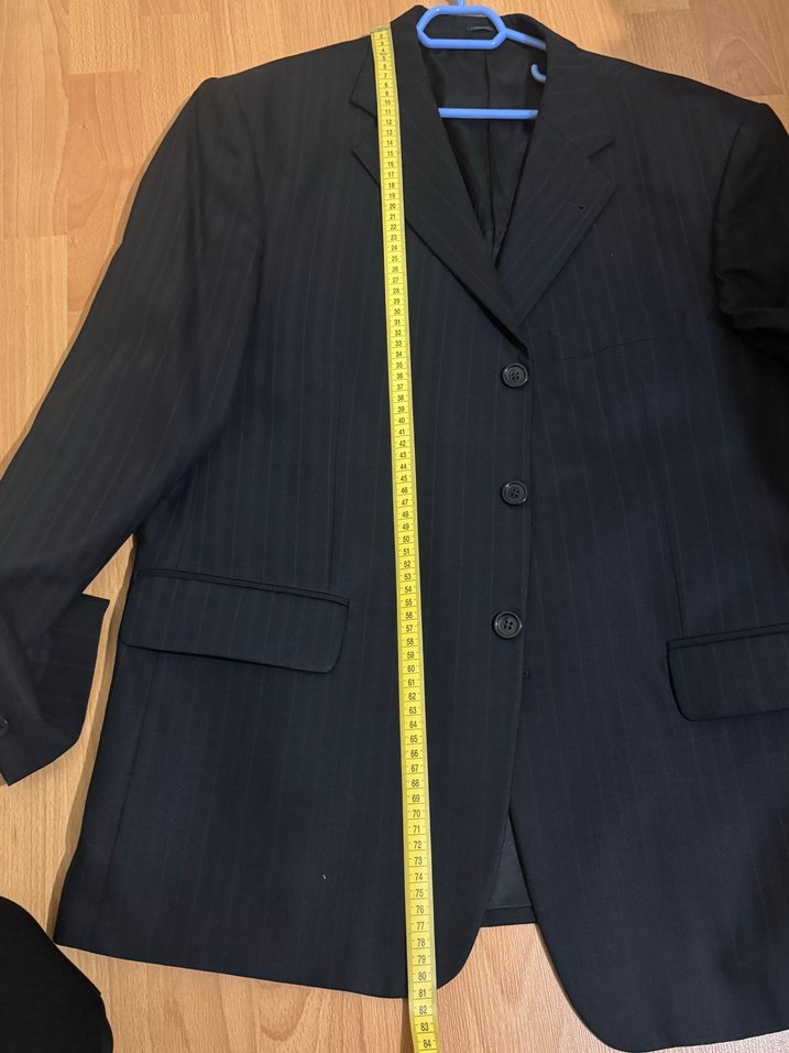 Koyu Gri Düğmeli Erkek Takım Ceketi - Görsel 2