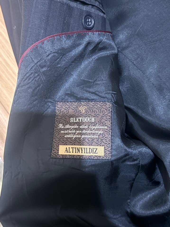 Koyu Gri Düğmeli Erkek Takım Ceketi - Görsel 4