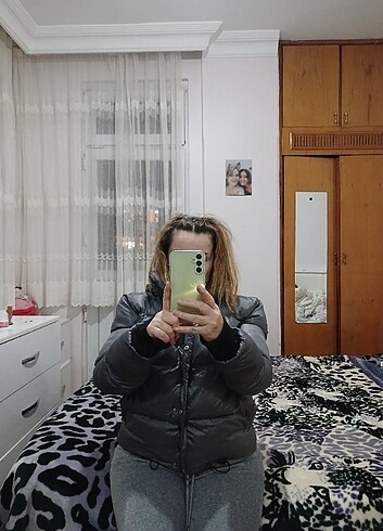 m Beden gri Renk Mont çok iyi durumda