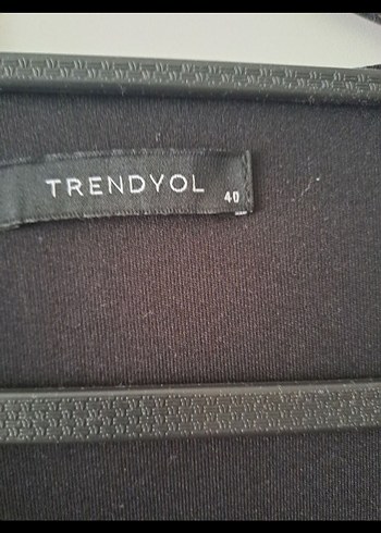 Siyah V Yaka Uzun Kollu Mini Elbise - Görsel 3