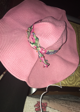 Beymen Collection Pembe hasır şapka
