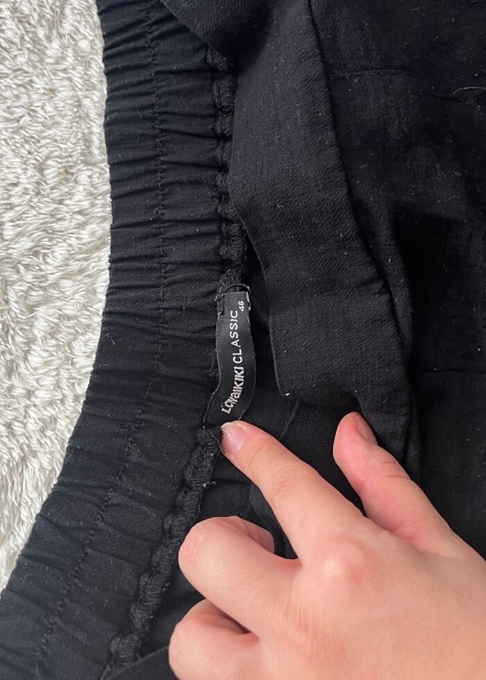 LCW hamile pantalonu 40-46 bedene uygun cepli arka beli lastikli - Görsel 2