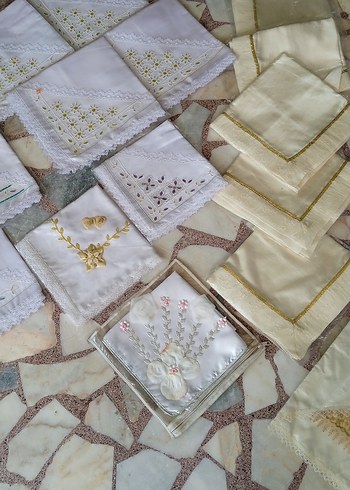 Nakışlı Bohça örtüsü fiskos masa örtüsü - Görsel 2