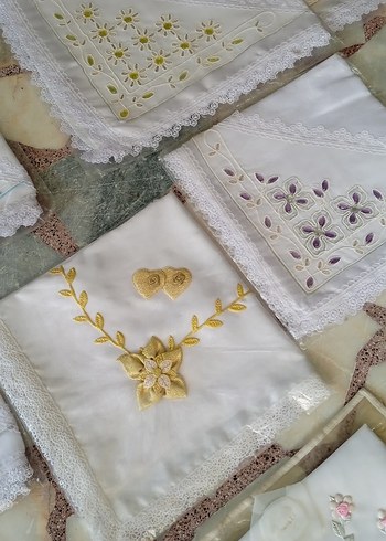 Nakışlı Bohça örtüsü fiskos masa örtüsü - Görsel 4