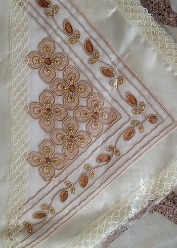 Nakışlı Bohça örtüsü fiskos masa örtüsü - Görsel 7