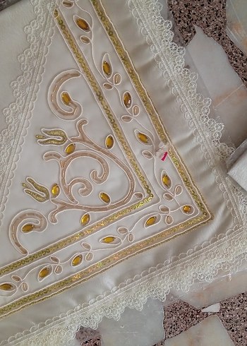 Nakışlı Bohça örtüsü fiskos masa örtüsü - Görsel 8