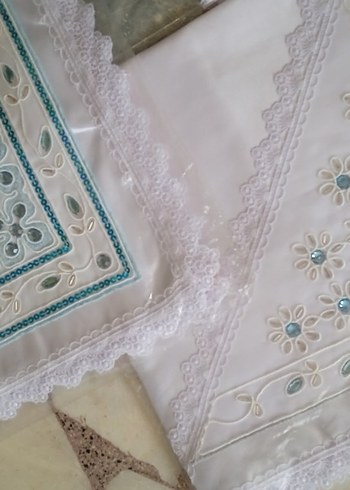 Nakışlı Bohça örtüsü fiskos masa örtüsü - Görsel 14