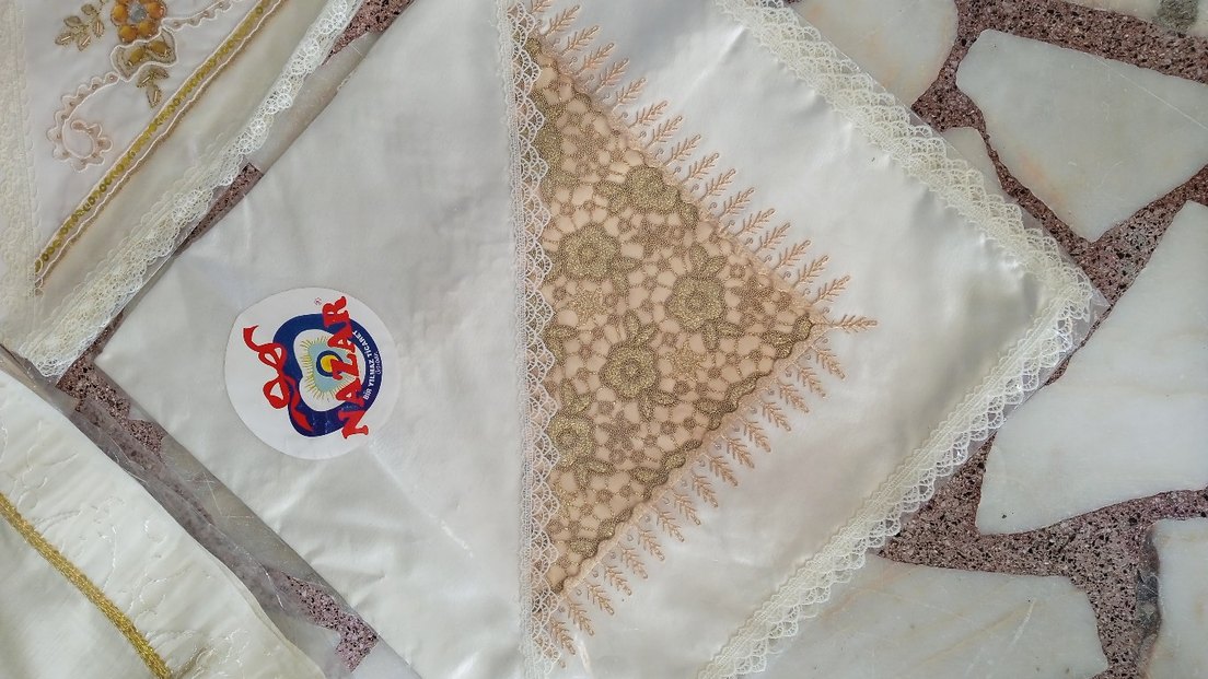 Nakışlı Bohça örtüsü fiskos masa örtüsü - Görsel 5