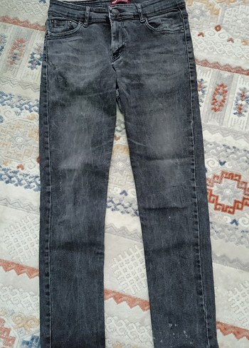 Gri Erkek Denim Pantolon Regular Fit - Görsel 5