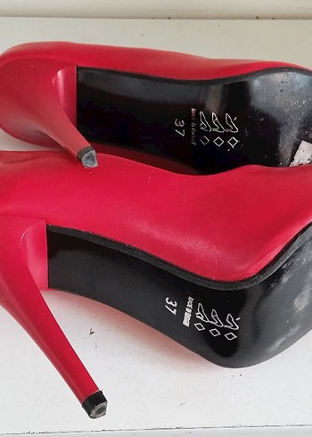 Pembe Stiletto Topuklu Kadın Ayakkabı - Görsel 3