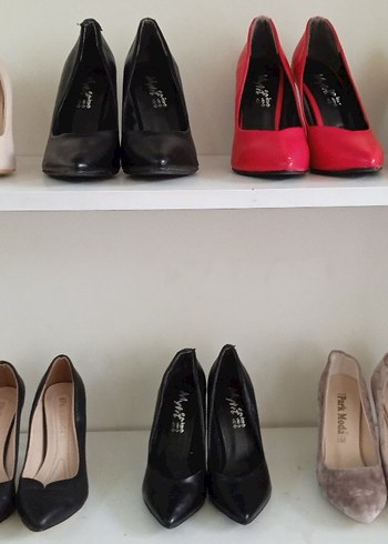 Pembe Stiletto Topuklu Kadın Ayakkabı - Görsel 5