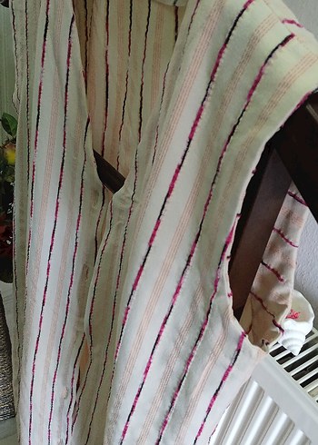 Bohem Tarzı KREM YELEK - Görsel 5