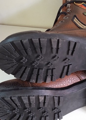 Kahverengi Tokalı Deri Biker Bot - Görsel 5