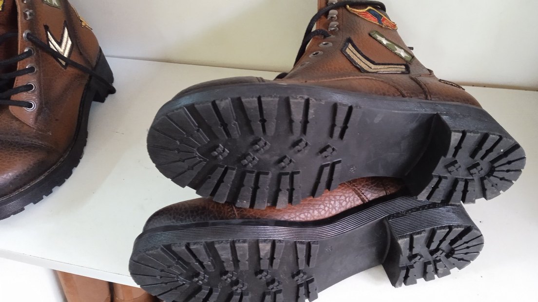 Kahverengi Tokalı Deri Biker Bot - Görsel 5