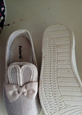 Kız Çocukları için Çiçek Desenli Elastik Spor Ayakkabı - Görsel 9