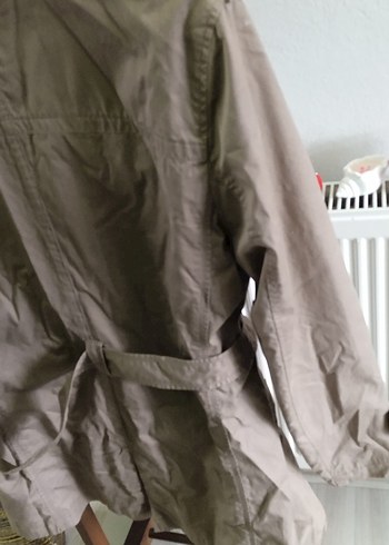 Bej Erkek Keten Trençkot - Görsel 6