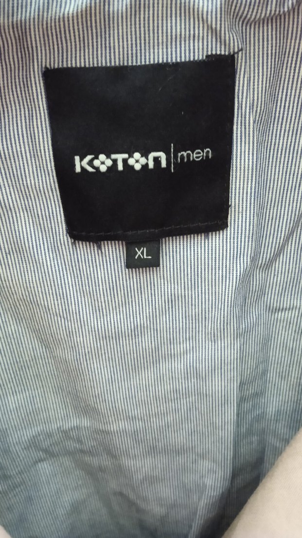 Bej Erkek Keten Trençkot - Görsel 4