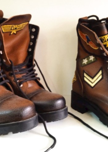 Kahverengi Deri Botlar - Görsel 3