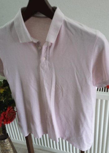 Pembe ve Beyaz Erkek Polo Tişörtler - Görsel 11