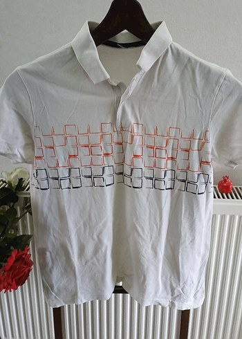 Pembe ve Beyaz Erkek Polo Tişörtler - Görsel 5