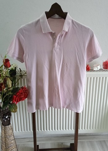 Pembe ve Beyaz Erkek Polo Tişörtler - Görsel 2