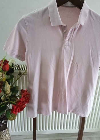 Pembe ve Beyaz Erkek Polo Tişörtler - Görsel 6