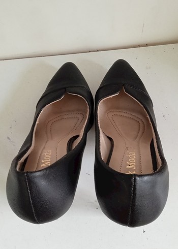 Siyah Minimalist Stiletto Topuklu Kadın Ayakkabı - Görsel 3