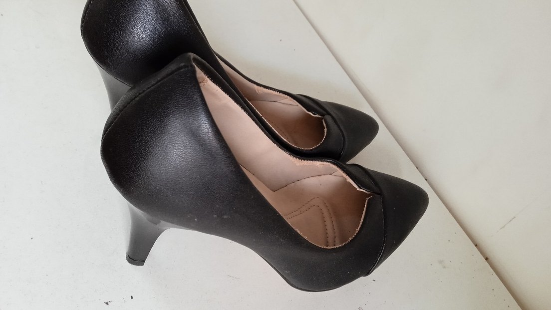 Siyah Minimalist Stiletto Topuklu Kadın Ayakkabı - Görsel 5