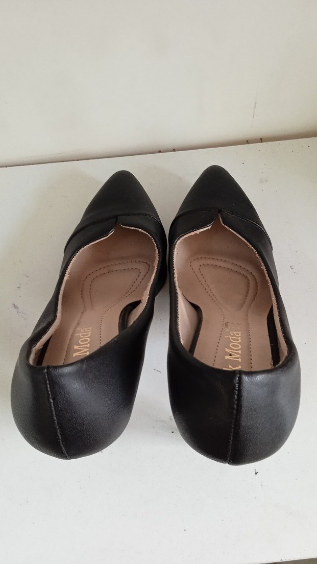 Siyah Minimalist Stiletto Topuklu Kadın Ayakkabı - Görsel 3