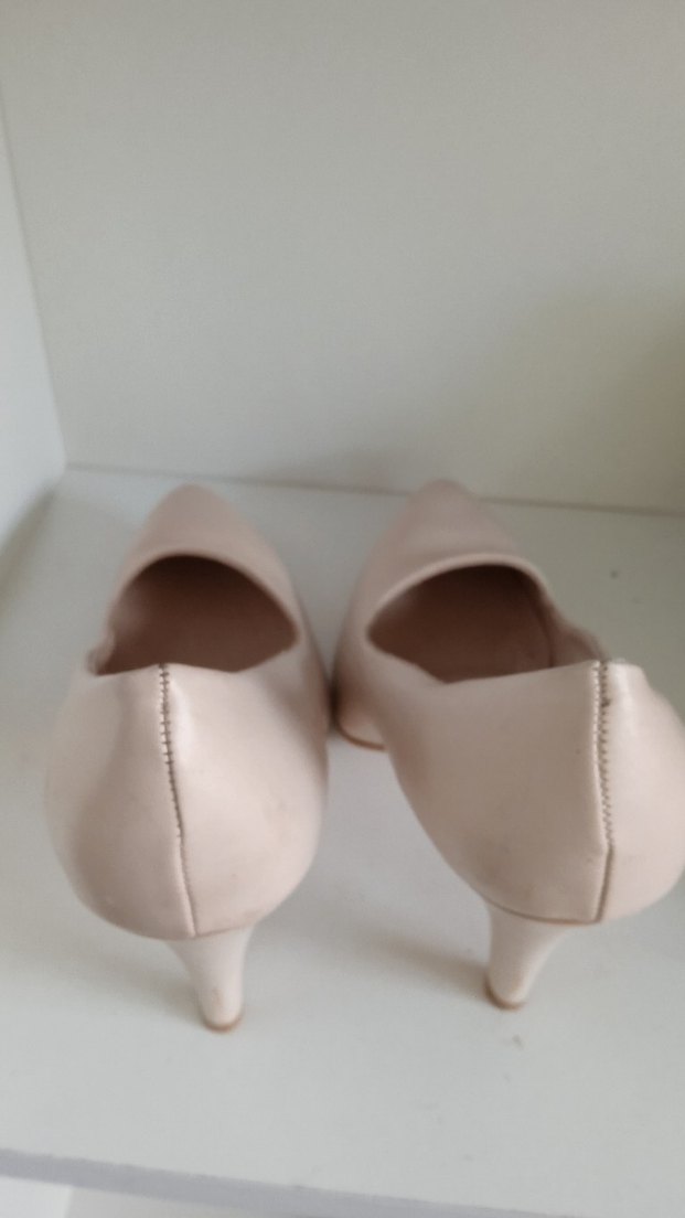 Bej Stiletto Topuklu Kadın Ayakkabı - Görsel 5