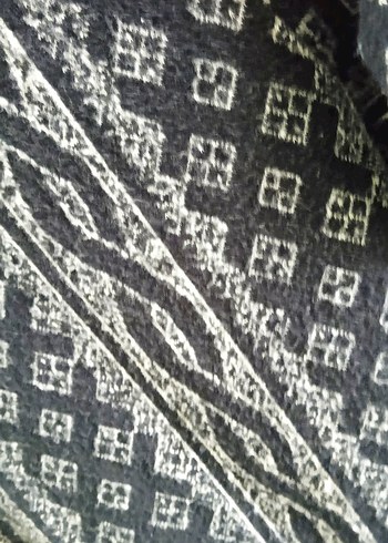 Bohem Gri Kapüşonlu Ceket - Görsel 5