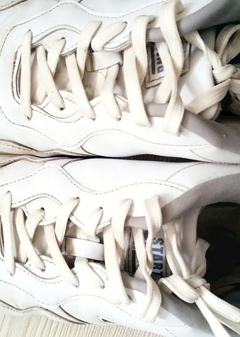 ERKEK Beyaz Bağcıklı Spor Ayakkabı - Görsel 4