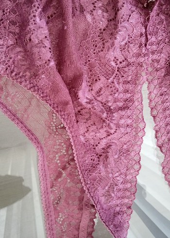 Pembe Bohem Midi Dantel Sütyen - Görsel 5