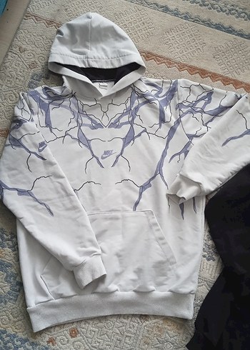 Sarı Siyah Kapüşonlu Fermuarlı Erkek Sweatshirt - Görsel 6