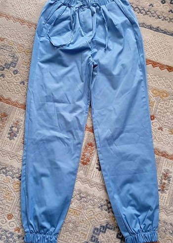 Mavi Rahat Kesim Kadın Kumaş Pantolon - Görsel 2