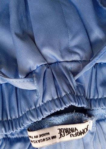 Mavi Rahat Kesim Kadın Kumaş Pantolon - Görsel 4