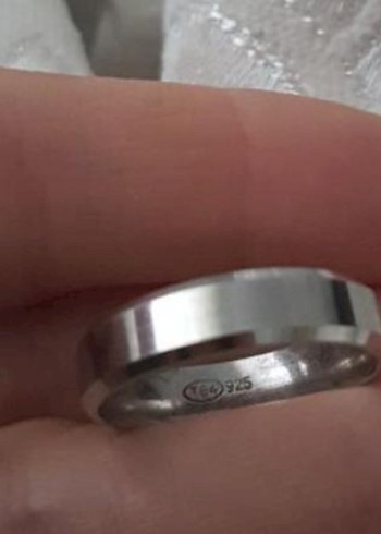 925 ayar gümüş yüzük italyan 6 mm alyans el yapımı