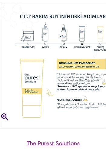 The Purest Solutions SPF 50+ Güneş kremi - Görsel 3