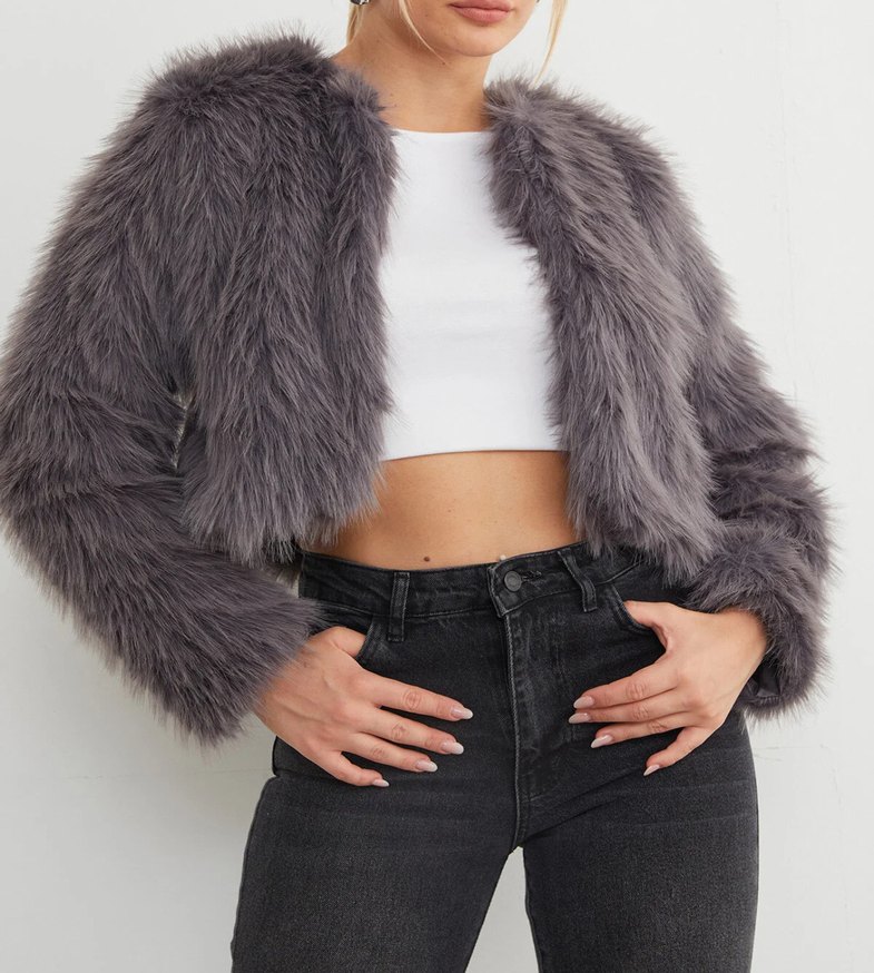 kürk ceket - Görsel 5