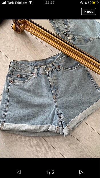 Topshop jean şort