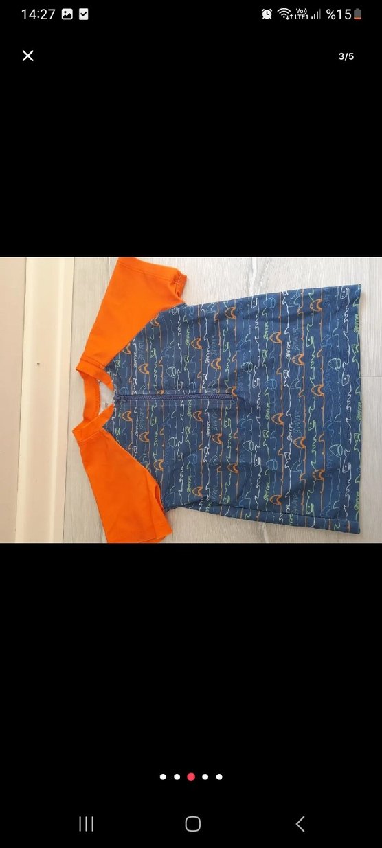 Renkli Baskılı Erkek Çocuk Mayo Takımı - Görsel 3