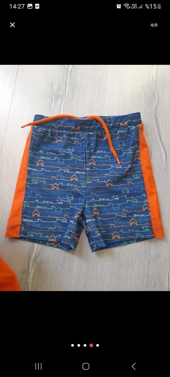 Renkli Baskılı Erkek Çocuk Mayo Takımı - Görsel 4