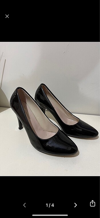 Siyah rugan stiletto