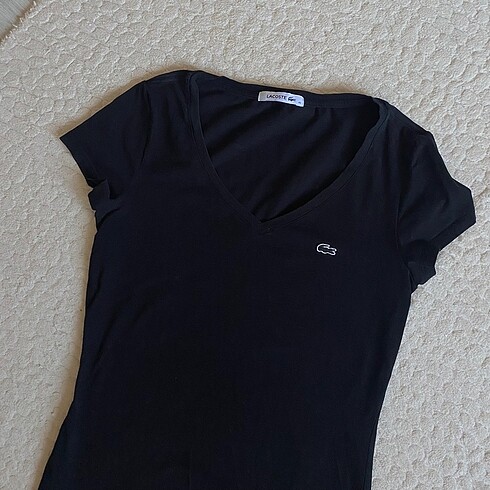 l Beden Lacoste Slim Fit V Yaka T-Shirt