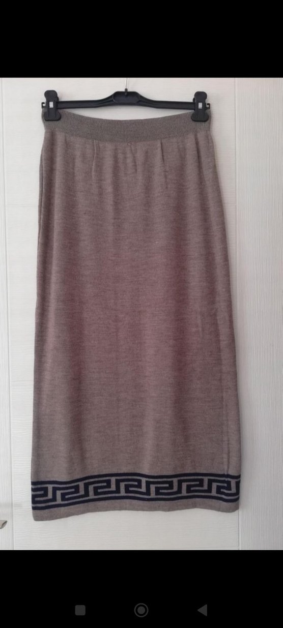 Triko Uzun Tesettür Etek - Görsel 2