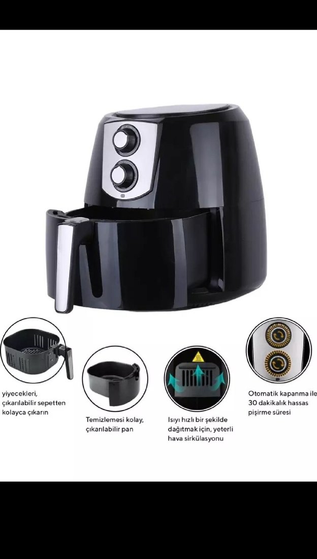 Sıfır Ayarında Kumtel 8.5 Litre Airfryer Ve Fastfryer - Görsel 4