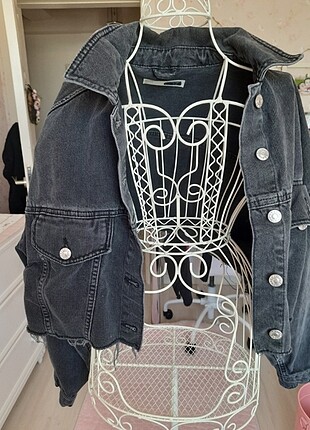 topshop kısa kot ceket