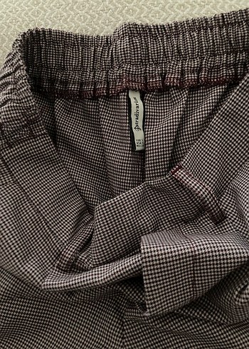 Bordo Desenli Kumaş Pantolon,Regular Fit - Görsel 4