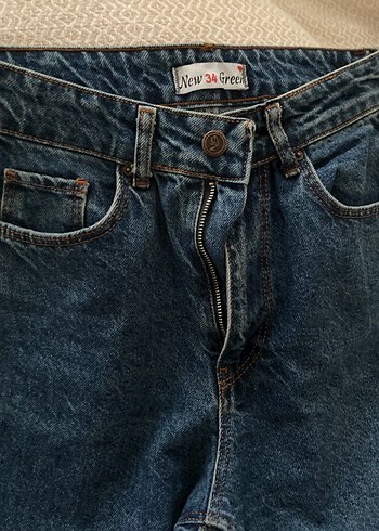 Lacivert Kadın Denim Pantolon - Görsel 2