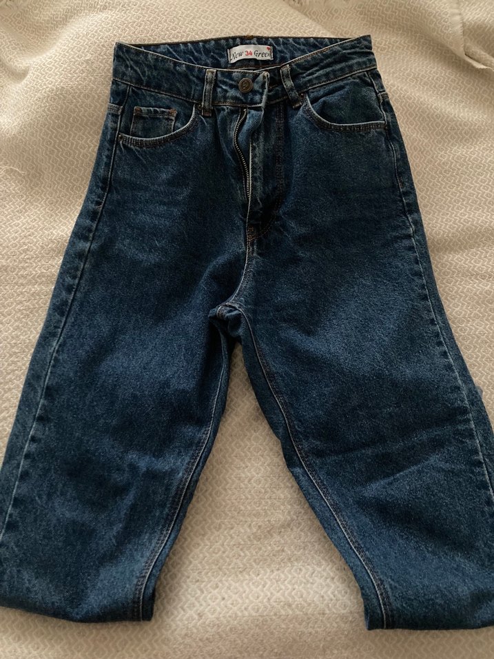 Lacivert Kadın Denim Pantolon - Görsel 3